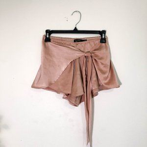 Planet Blue Silky Pink Shorts